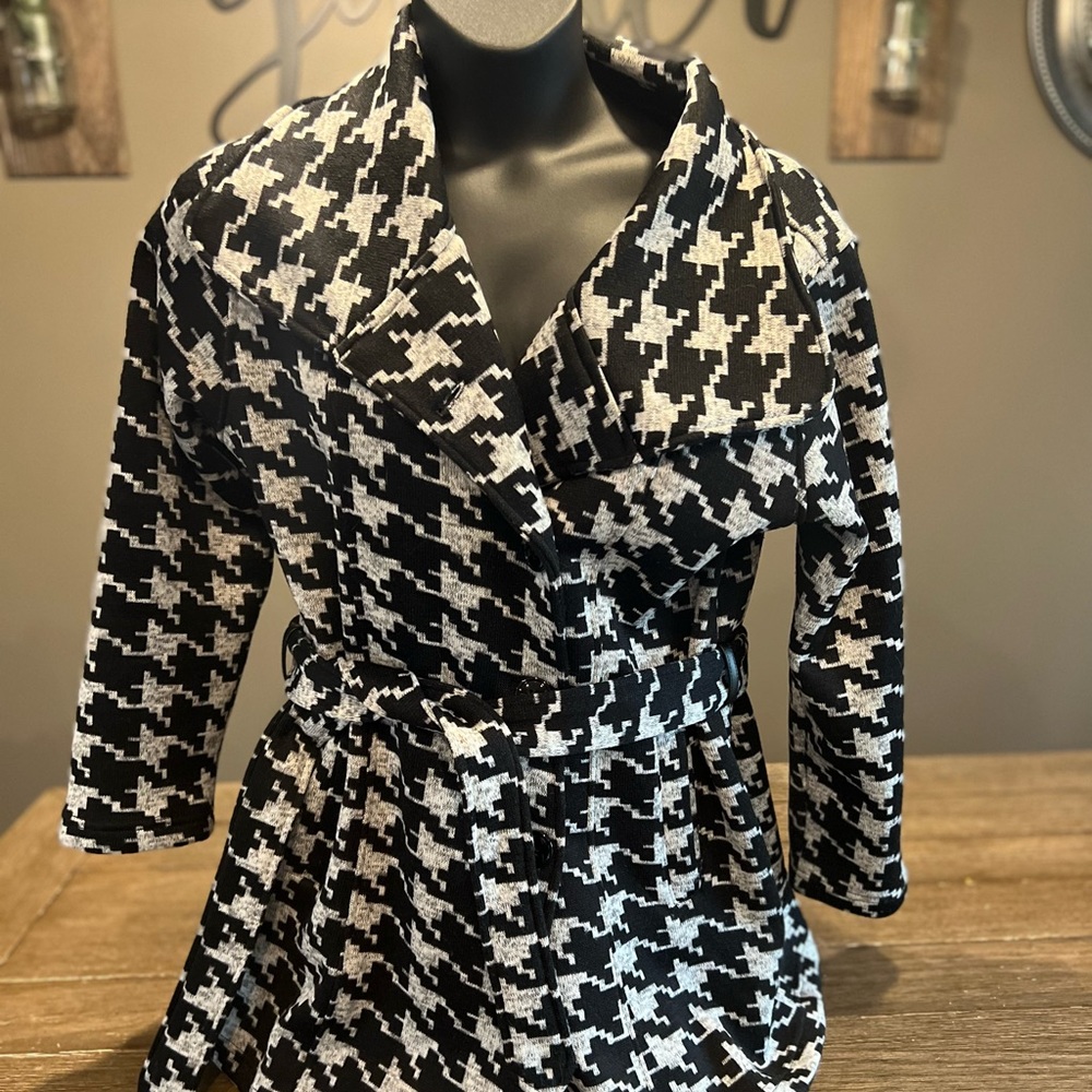 Black/Grey Button Up Jacket 1X